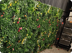 floral green wall