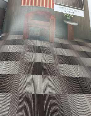 CARPET -TILES SOFTTILE BROWN BEIGE