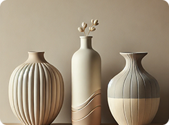 ceramic vases