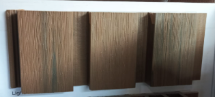 Light walnut WPC cladding